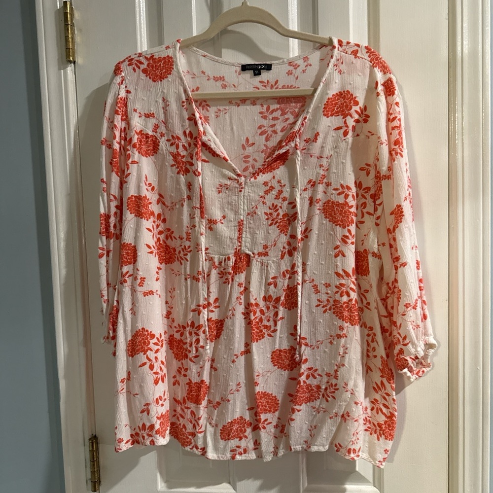 Papermoon Red‎ Floral Blouse